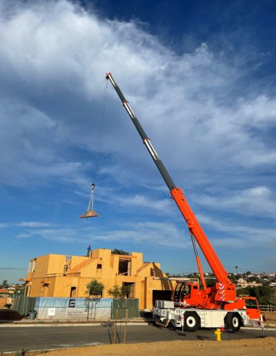 Crane at Residential New Construction