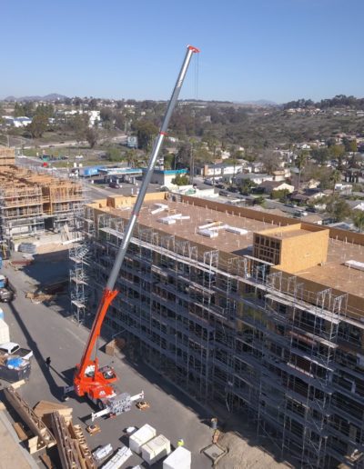 Crane Moving Roofing Materials